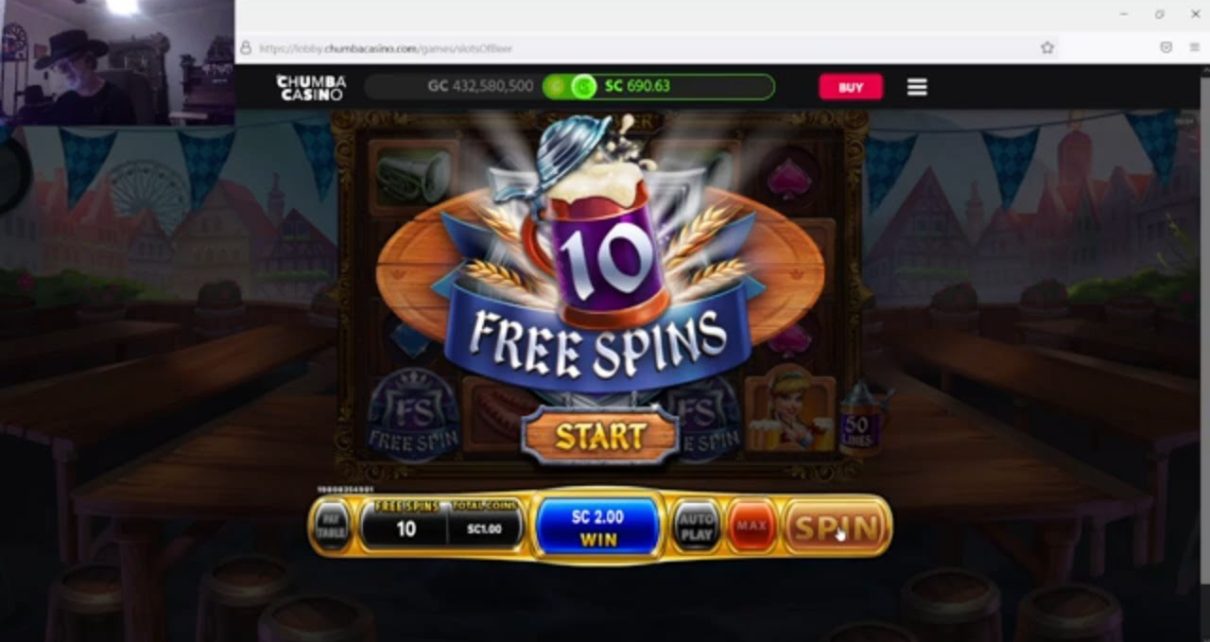 FREE Spins SLOTS of BEER Chumba online Casino