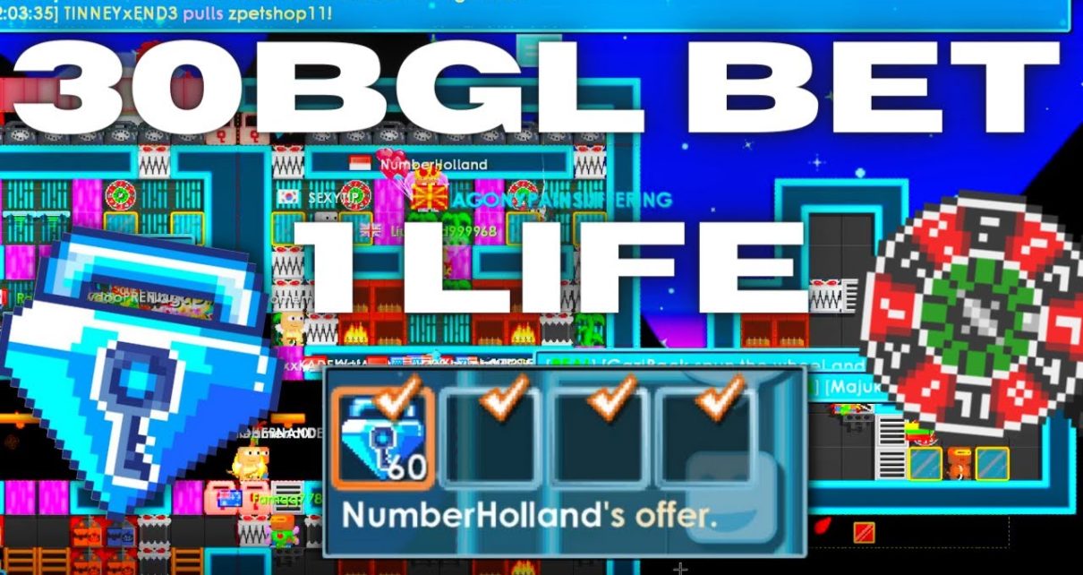GROWTOPIA  | 30 VS 30 BGL 1 LIFE CASINO