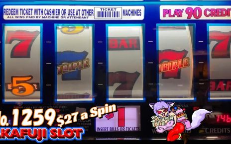 HANDPAY JACKPOT? Triple Strike slot machine, 9 Lines 5 Reel @Pechanga Casino 赤富士スロット カジノ