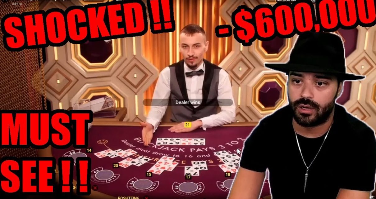 LOSING 0,000 PLAYING ONLINE BLACKJACK! | Roshtein