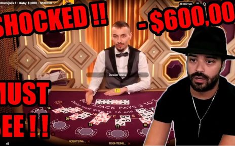 LOSING 0,000 PLAYING ONLINE BLACKJACK! | Roshtein