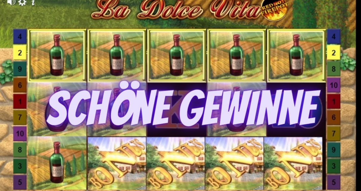 La Dolce Vita im Online Casino Die Slot gönnt schöne Gewinne!! blood-red Hot Firepot knallt auch rein!!!