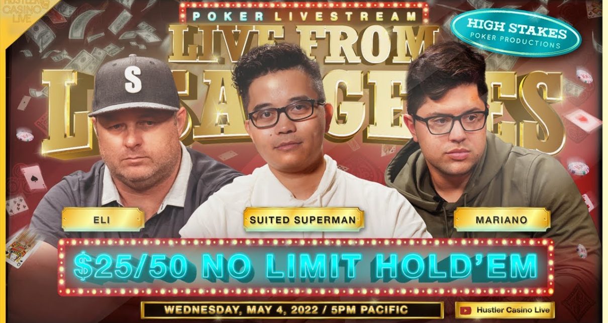 Mariano, Suited Superman, Vegas Vinh, Eli – /50/100 No Limit Hold'em – Commentary by DGAF