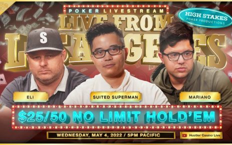 Mariano, Suited Superman, Vegas Vinh, Eli – /50/100 No Limit Hold'em – Commentary by DGAF