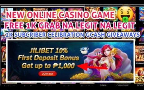 NEW ONLINE CASINO FREE 1K CLAIM at nowadays 2K SUBCRIBER CELIBRATION GCASH GIVEAWAYS AGAD ..
