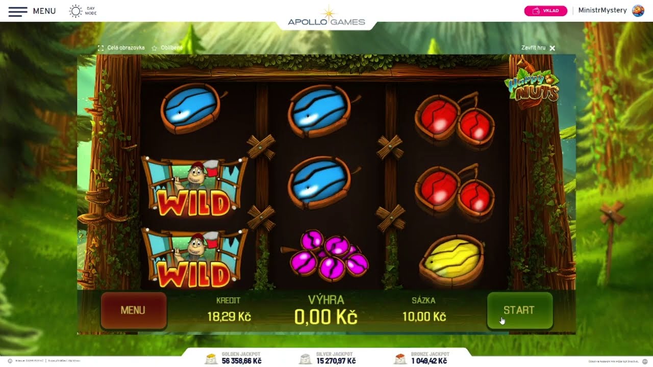 PRODLOUŽENÉ FREE SPINY NA APOLLU • HAPPY NUTS • APOLLO GAMES ONLINE CASINO