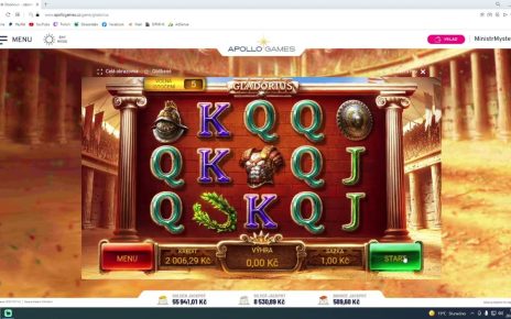 PRODLOUŽENÉ FREESPINY NA APOLLU • GLADORIUS • ZKUS ŠTĚSTÍ GRATIS • APOLLO GAMES ONLINE CASINO