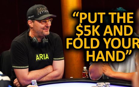 Phil Hellmuth DENIES Angle Shooting ALLEGATION @Hustler Casino Live