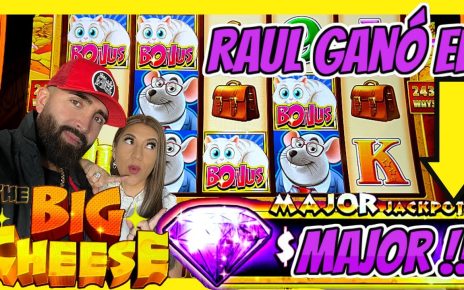 ? RAUL GANO EL MAJOR JACKPOT EN NUEVA MAQUINA THE BIG CHEESE ? HARRAHS CASINO SUR DE CALIFORNIA !