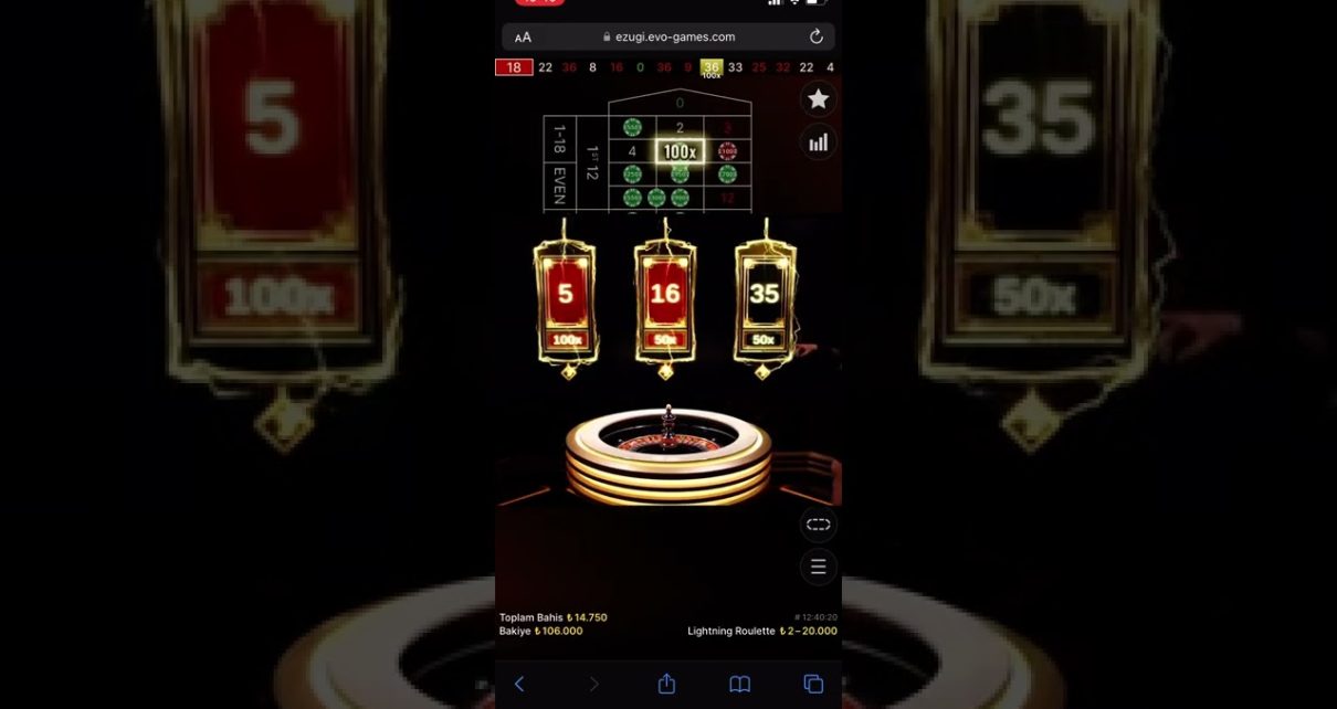 RULET | LİGHTNİNG RULETTE 230 BİN TL KAZANMAKKK !!!!! #rulet #casino