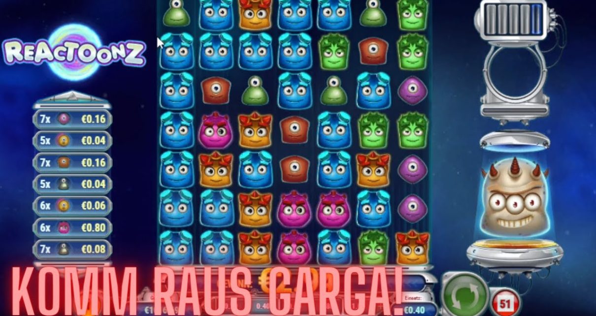 Reactoonz wir jagen den Garga!! Online Casino Deutsch Holen wir den Garga aus seinem Versteck???