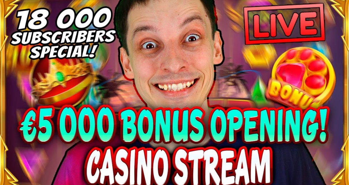 SLOTS LIVE ? €5 000 BONUS OPENING! 18 000 SUBS SPECIAL! Casino Stream with mrBigSpin