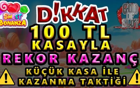 SWEET BONANZA | 100 TL İle Kazanma Taktiği Rekor Kazanç | #slot #casino #slotoyunları