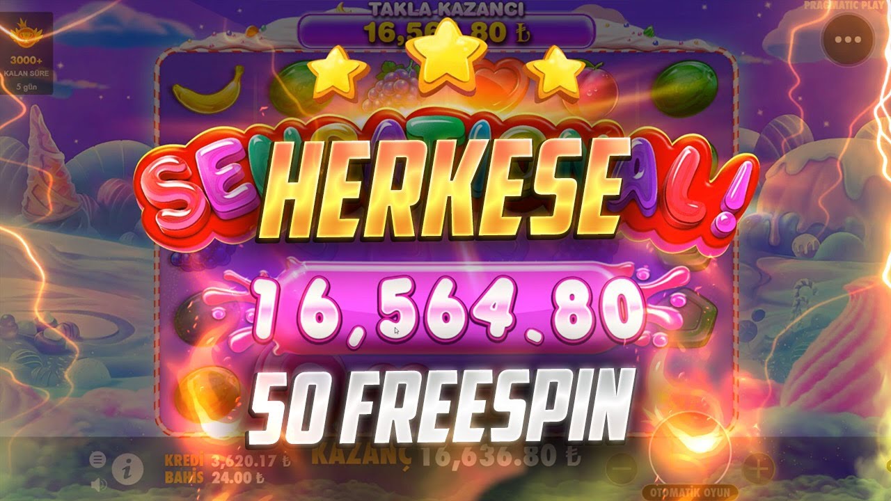 SWEET BONANZA | 50 FREESPİNN!!!!BUNUN UĞRUNA YAPILIR SPİNLER #sweetbonanza #casino #slot