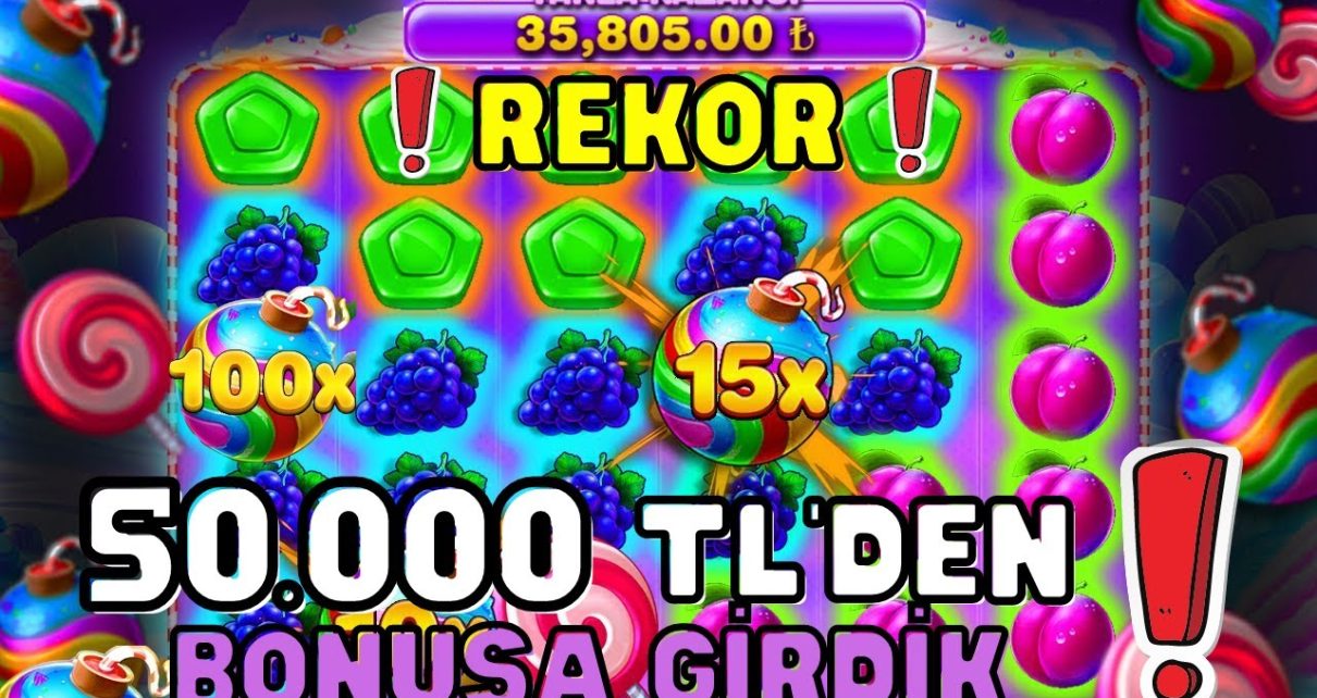 ?SWEET BONANZA?50.000 TL'DEN OYUNA ALDI❗REKOR KAZANÇ?