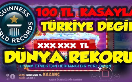 Sweet Bonanza | 100TL Kasayla REKOR! | #PaparaÇekilişi #SlotVideoları #Slotİzle #KüçükKasaSlot