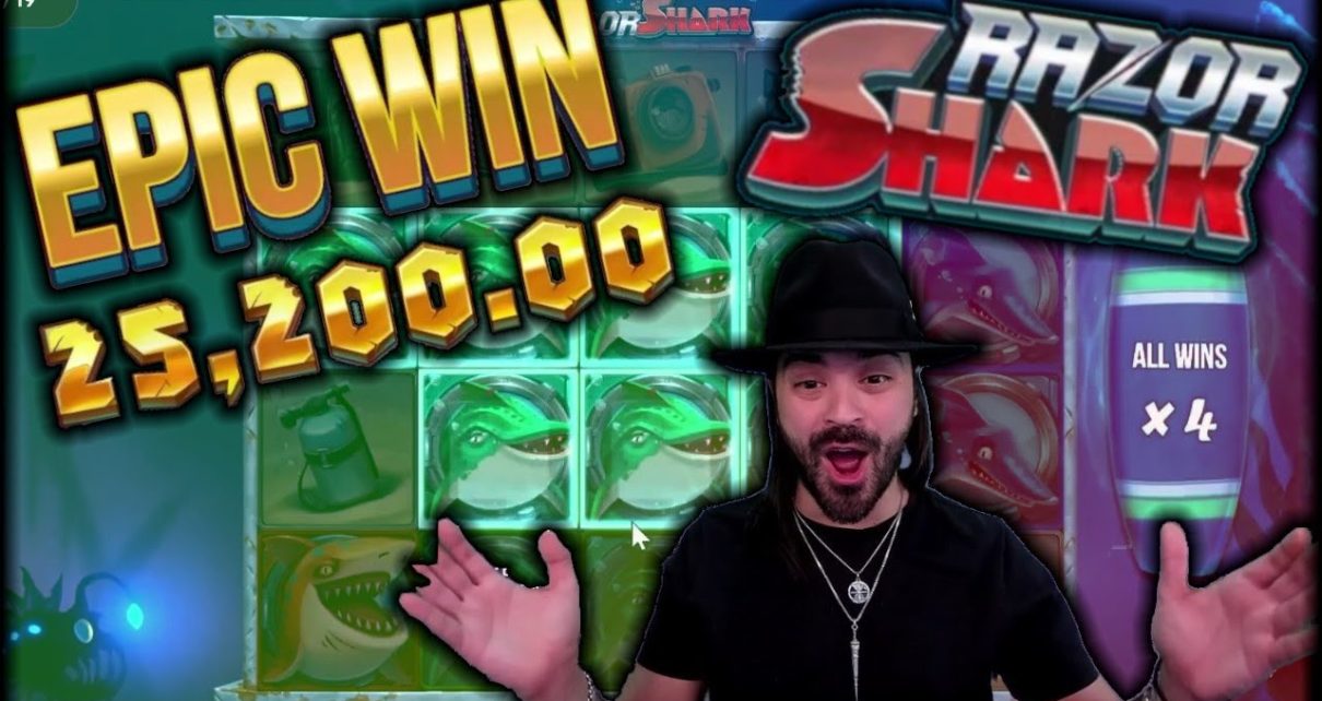 TOP 5 BIGGEST WIN ON RAZOR SHARK SLOT – ONLINE CASINO HIGHLIGHT #81 ?