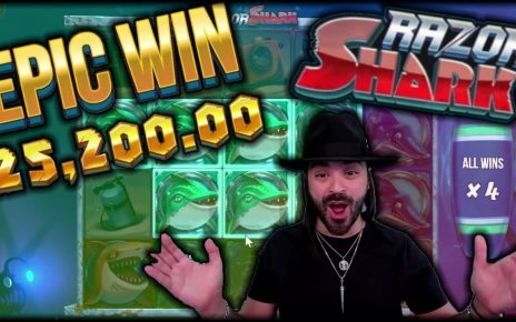 TOP 5 BIGGEST WIN ON RAZOR SHARK SLOT – ONLINE CASINO HIGHLIGHT #81 ?