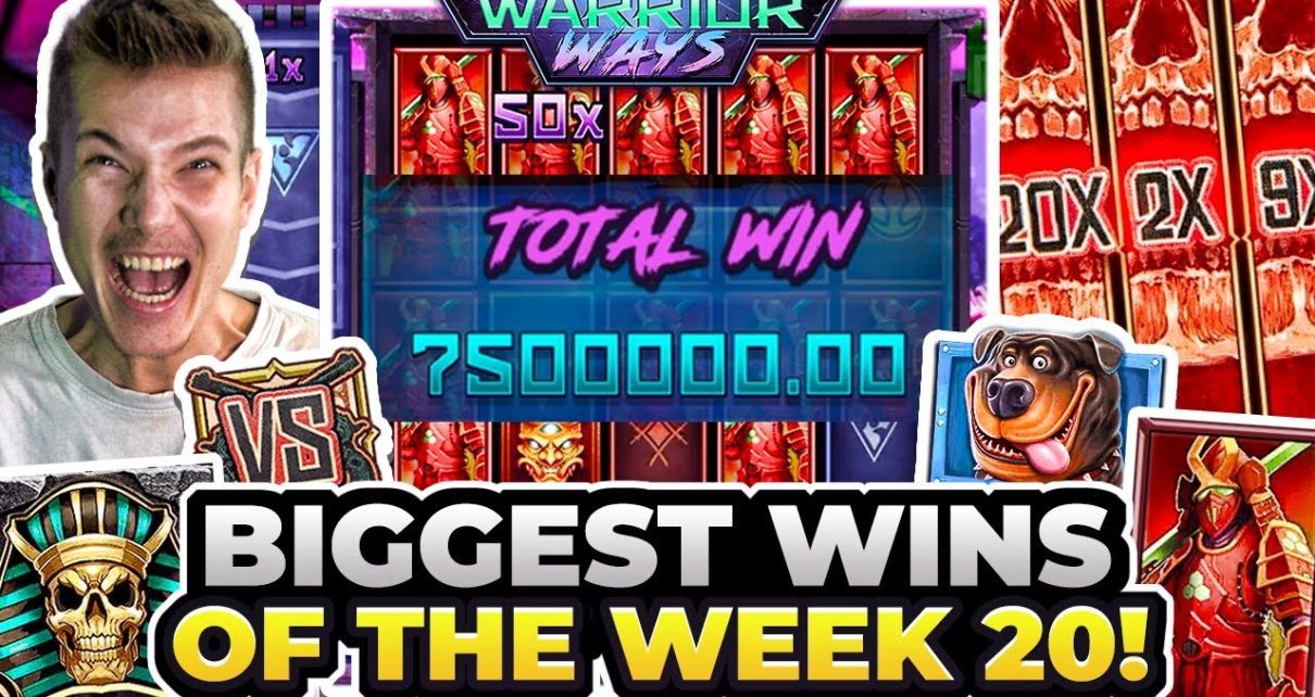 TOP 5 tape WINS OF THE WEEK || ,500,000 INSANE MAX WIN ON WARRIOR WAYS!