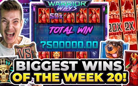 TOP 5 tape WINS OF THE WEEK || ,500,000 INSANE MAX WIN ON WARRIOR WAYS!