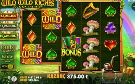 WİLD WİLD RİCHES I 375’den BONUSA GİRDİK VURDUK KAÇTIK..! #wildwildriches #casino #slot