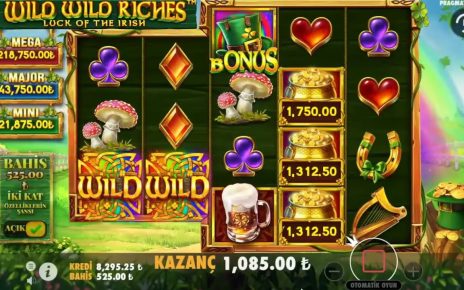 WİLD WİLD RİCHES I 525TEN BONUSA GİRDİK PARALARI ÇUVALLADIK.! #wildwildriches #casino #slot