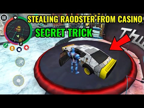 rope hero steal roadster car from casino new secret update in rope hero vice town || classic gamerz