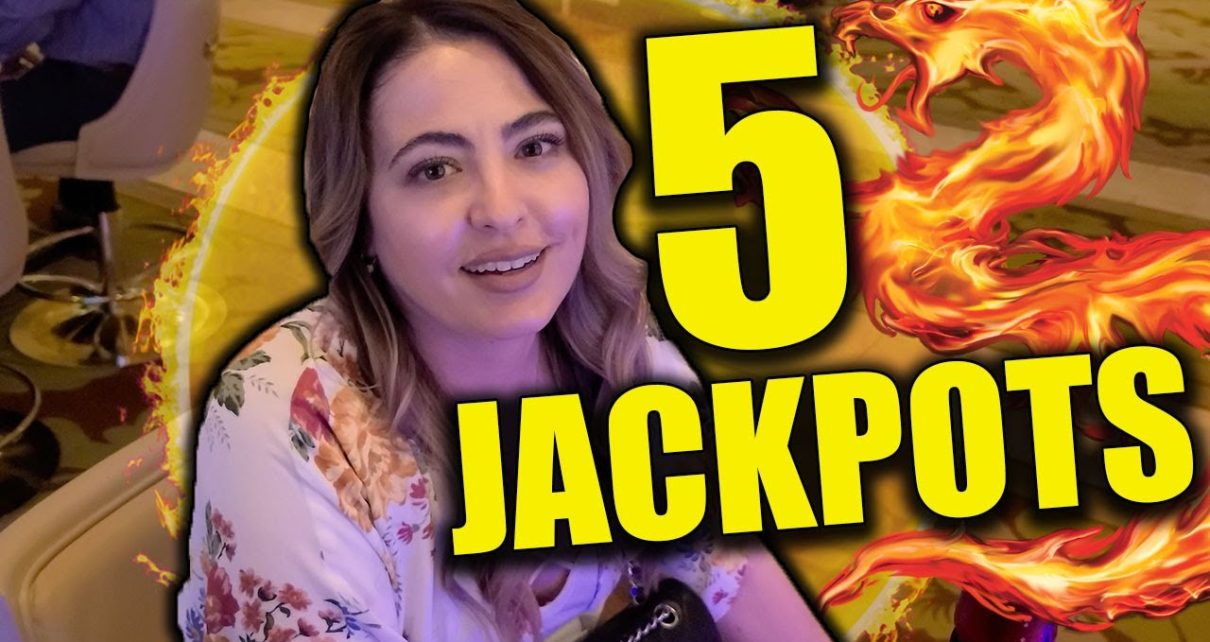 ,000,000 Dragon Link & I WIN 5 Jackpots In Vegas!