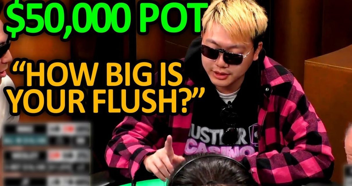 3-Way ALL IN in ,000 Pot @Hustler Casino Live