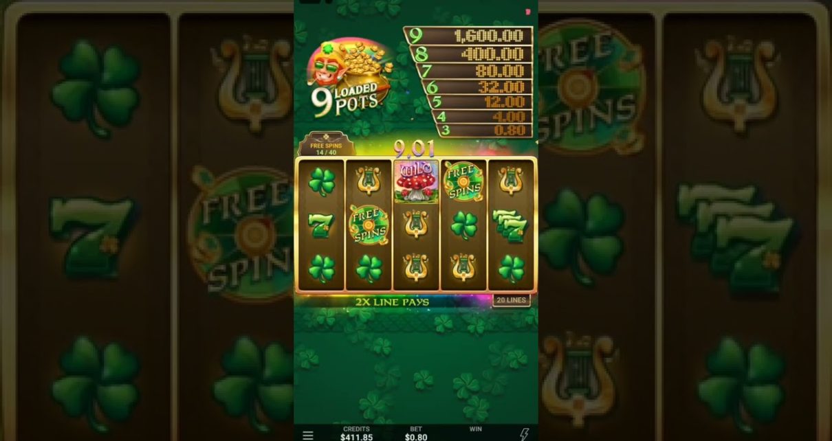 9 Loaded Pots Online Casino Slot Bonus Big Win!