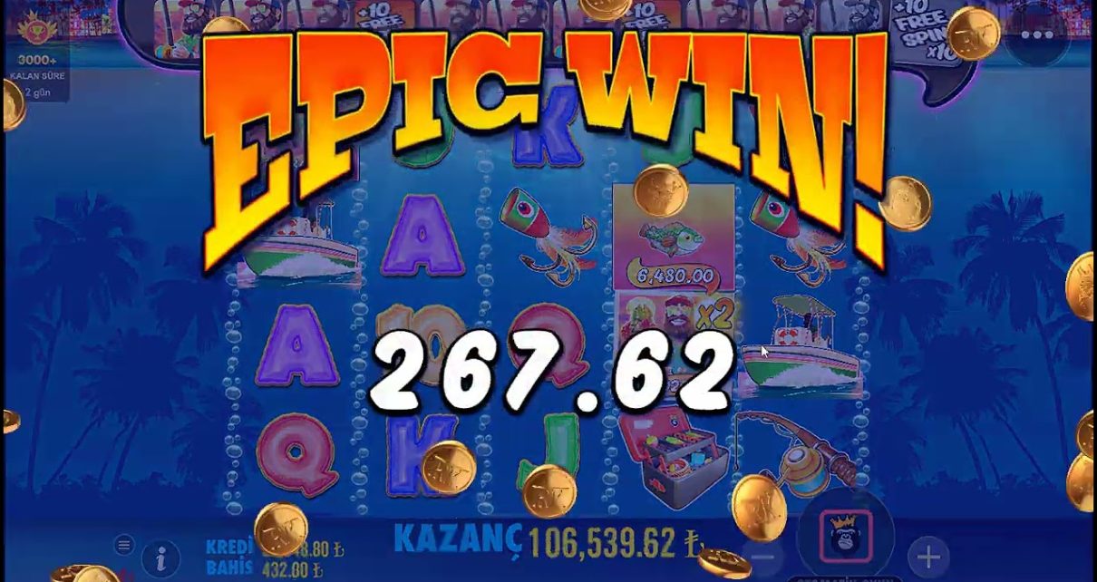 Bigger Bass Bonanza – x10 Fena Vurduk , Çekime Gittik Papara Bırakın.. #casino #slot #pragmatic