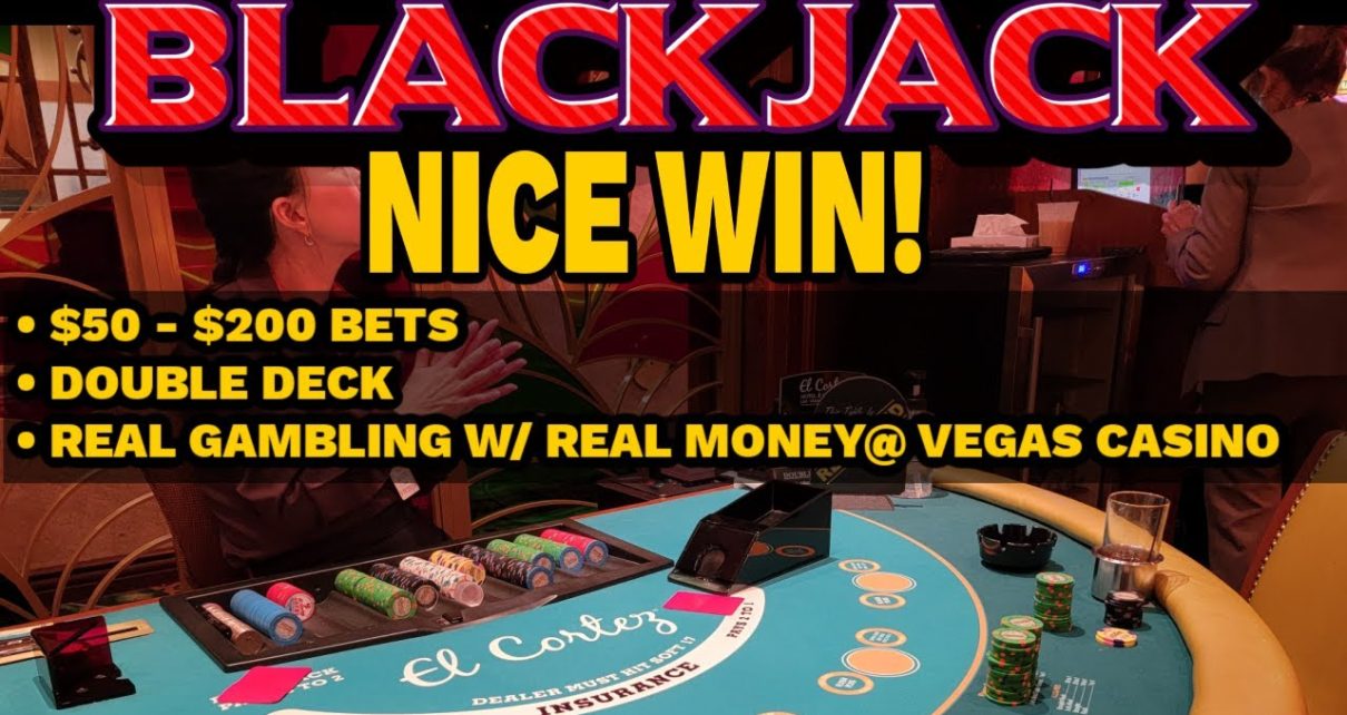 ♠️ Blackjack WINNER!! – Hitting My Doubles @ The El Cortez Casino in Las Vegas 2022