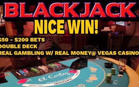 ♠️ Blackjack WINNER!! – Hitting My Doubles @ The El Cortez Casino in Las Vegas 2022