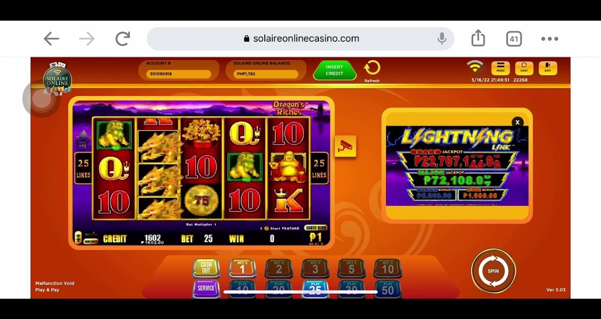 Dodanni Riches Rike da Win Feature! Solaire Online Casino