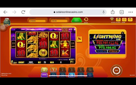 Dragons Riches Hold and Win Feature! Solaire Online Casino