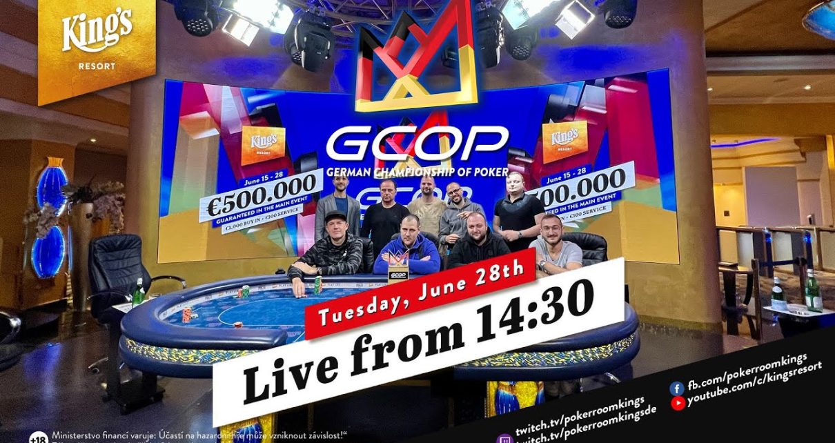 €83k for first- Final Table of €1.100 GCOP Main Events #10 live from King's Resort