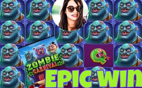 Epic win on ZOMBIE CARNIVAL!! Pulsz online casino!! #pulszcasino #akslotvideos