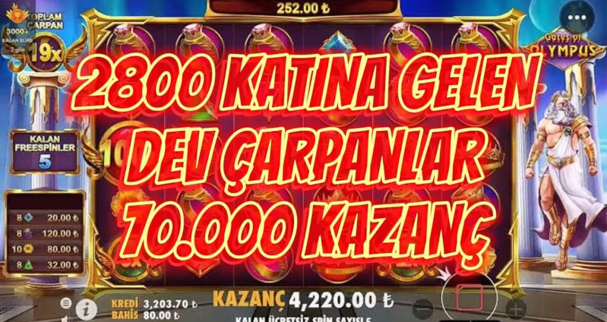 GATES OF OLYMPUS | TAÇLARI PATLATTIK..! | 70.000 TL KAZANÇ