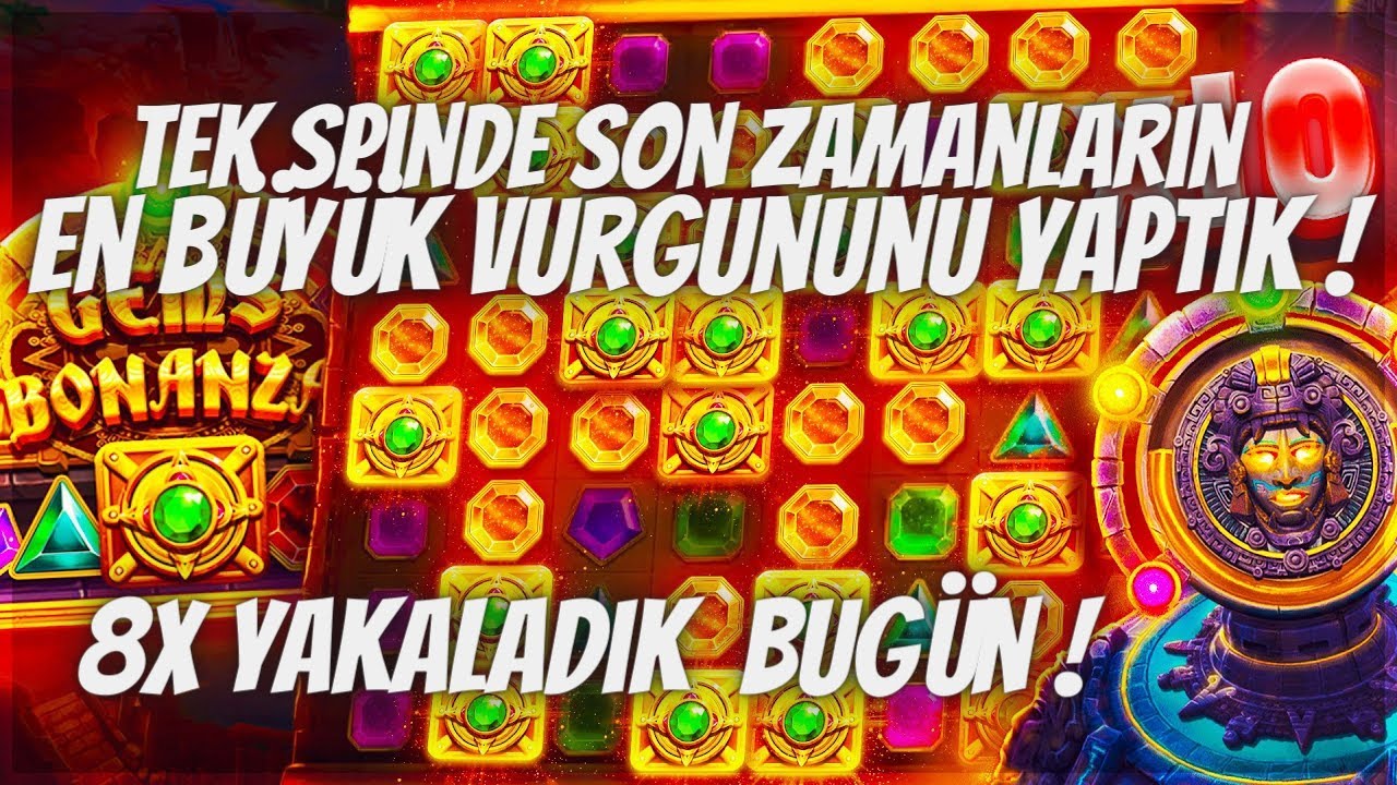 GEMS BONANZA | Tek Spinde 5x Katladık Kasamızı ? Rekor Ödeme Aldık ! |  #Slot #Casino #SlotOyunları