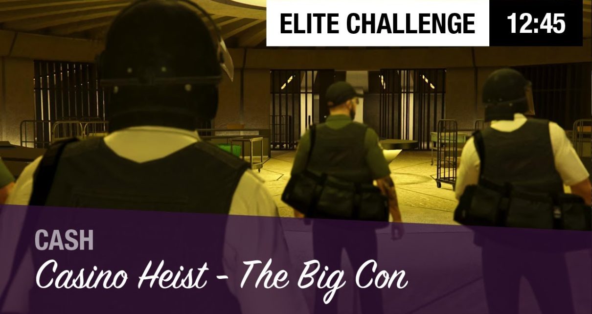 GTA Online – Casino Heist: The Big Con | Cash | 4 Players (Elite Challenge, 12:45)