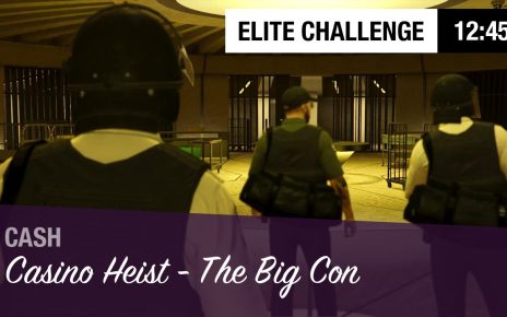 GTA Online – Casino Heist: The Big Con | Cash | 4 Players (Elite Challenge, 12:45)