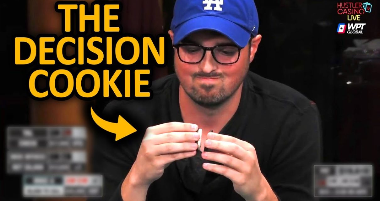 He Used a COOKIE to Make ALL IN Decision @Hustler Casino Live