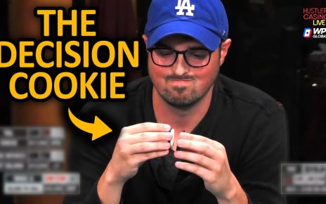 He Used a COOKIE to Make ALL IN Decision @Hustler Casino Live