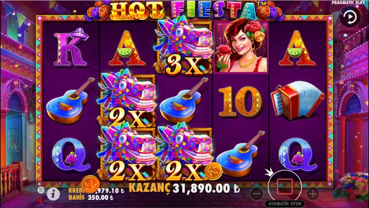 Hot Fiesta - Mega Kazanç , Mükemmel Oyun Big Win..  #casino #slot #pragmaticplay #bigwin