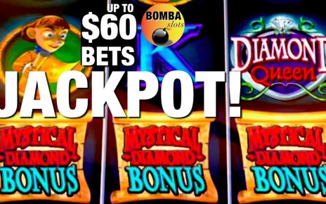 JACKPOT HANDPAY! Up to  Bets on Diamond Queen Las Vegas Casino Slot Play