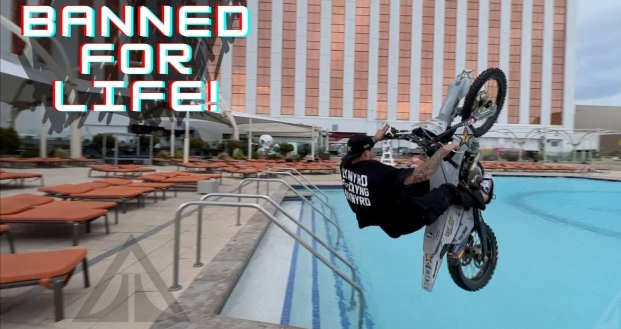 KICKED OUT OF CASINO Jumped a dirt bike into the pool – Raha Vlogs Ep.8