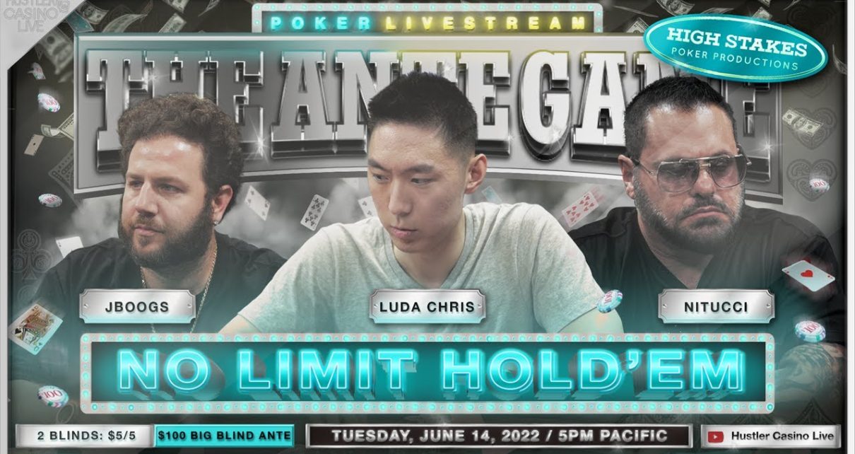 Luda Chris, JBoogs, Ernie, Nitucci & Big John Play /5/100 Ante Game – Commentary by DGAF