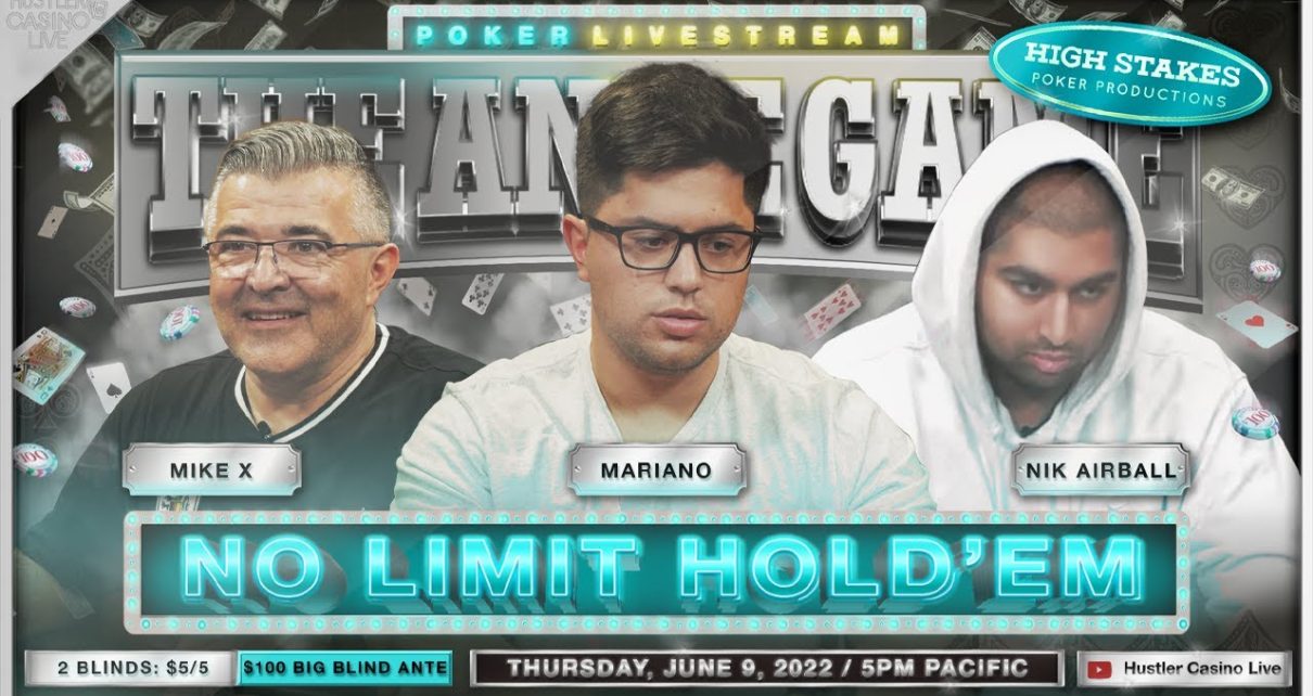 Mariano Plays /5/100 Ante Game w/ Wesley, Nik A & Mike X – Commentary by David Tuchman & Nitucci