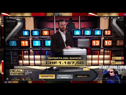 ONLINE CASINO IL GABBRONE VINCE €1250 AL DEAL OR NO DEAL! LA PIÙ GRANDE VINCITA DEL GABBRONE