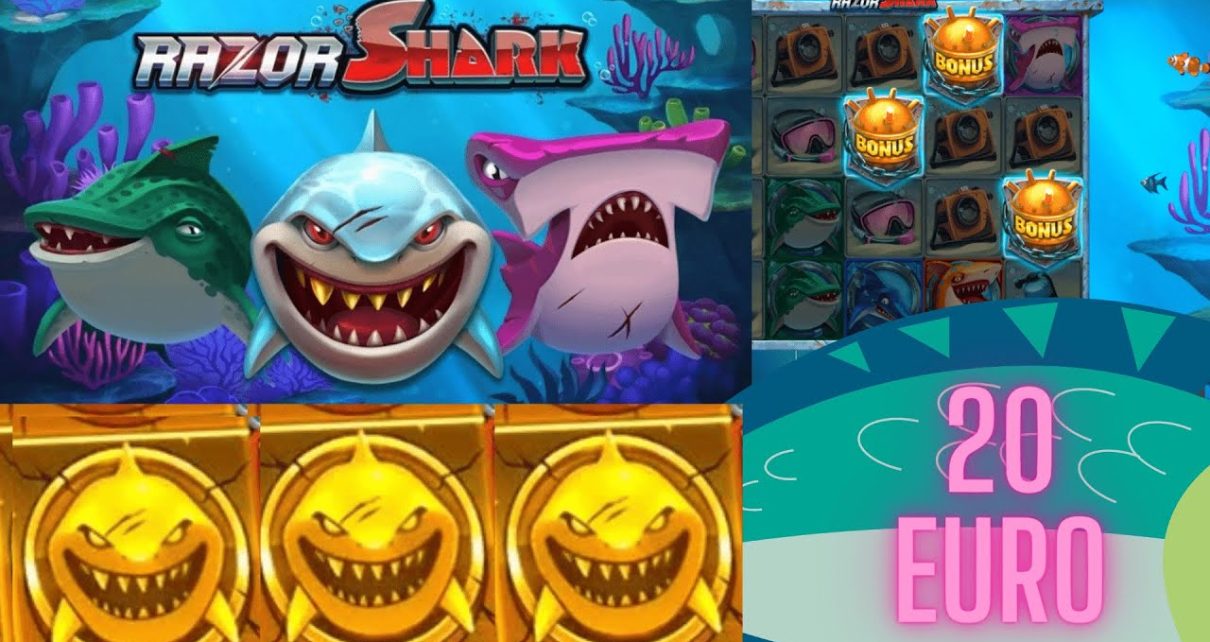 Razor Shark mit 20 Euro im Online Casino bei Lowstake im Cafe